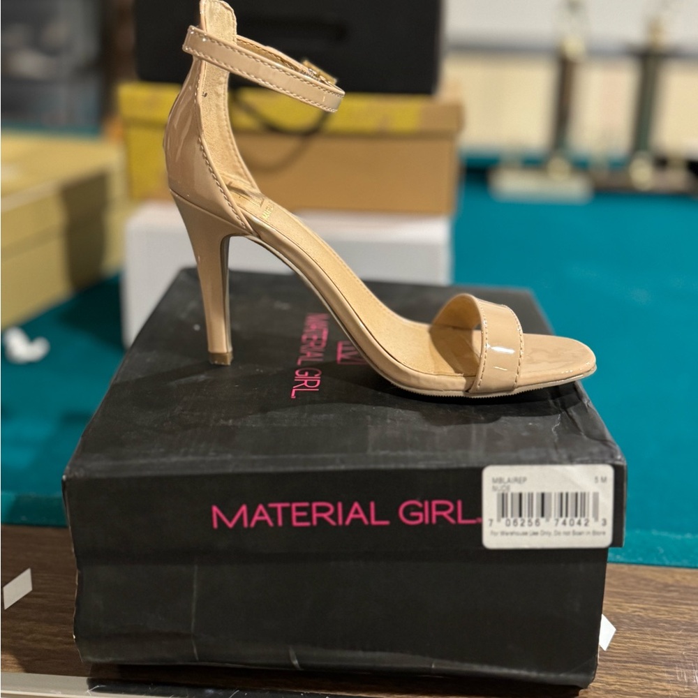 Material Girl Nude Heeled Sandals